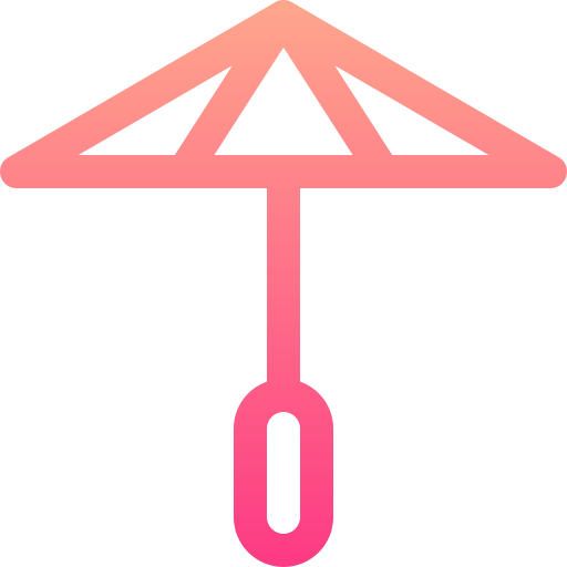 傘 Basic Gradient Lineal color icon