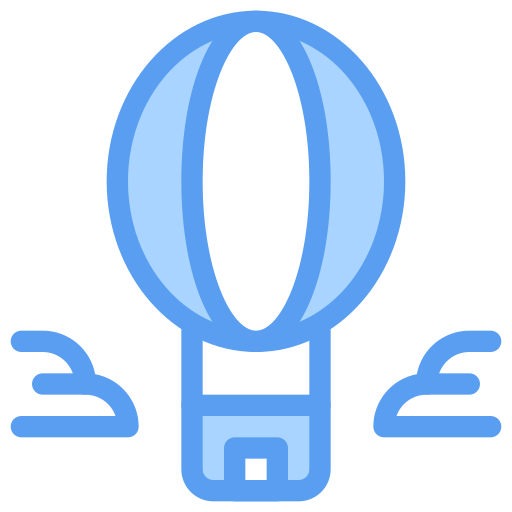 Air balloon Generic Blue icon