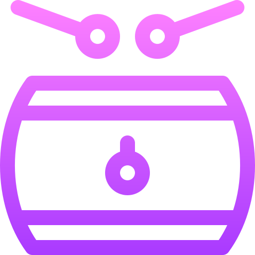 tamburo Basic Gradient Lineal color icona