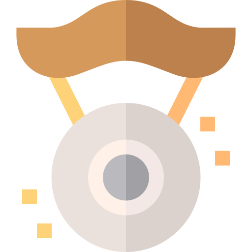 gong Basic Straight Flat icon