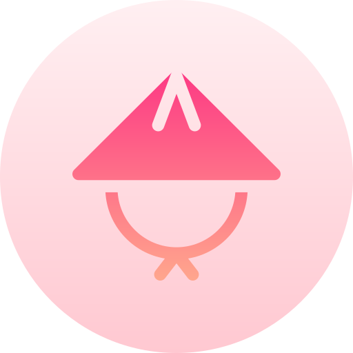 Бамбуковая шляпа Basic Gradient Circular иконка