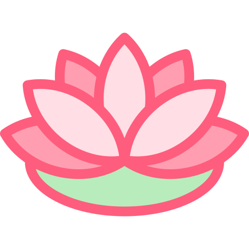 lotus blume Detailed color Lineal color icon