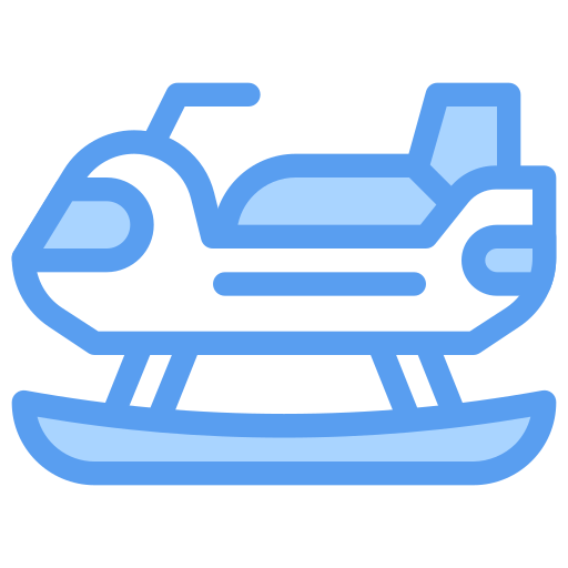 Snowmobile Generic Blue icon