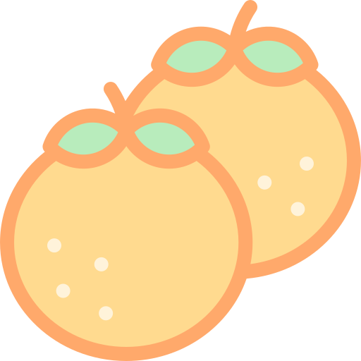 Tangerines Detailed color Lineal color icon