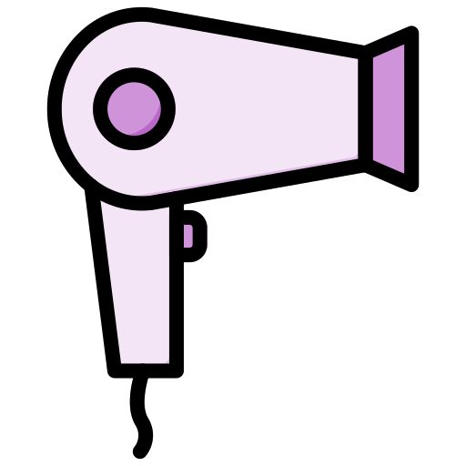 secador de pelo Generic Outline Color icono