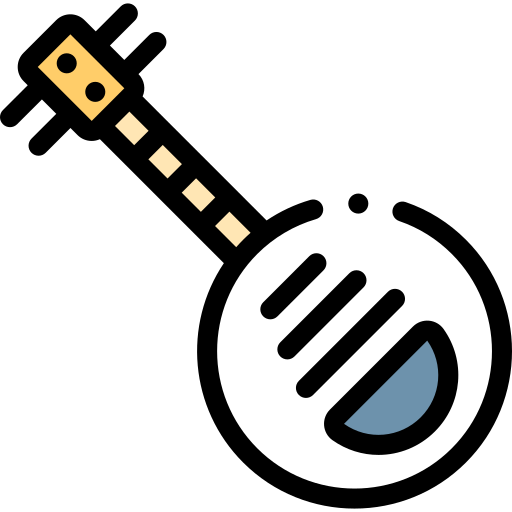 楽琴 Detailed Rounded Lineal color icon