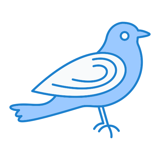 pájaro Generic Blue icono