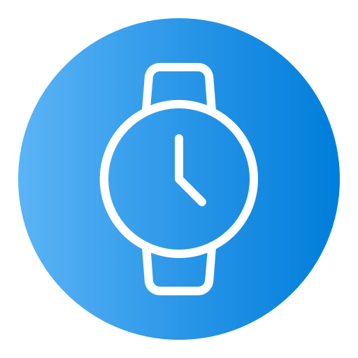 reloj Generic Flat Gradient icono