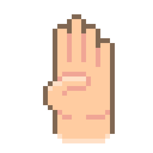 cuatro dedos Generic Outline Color icono