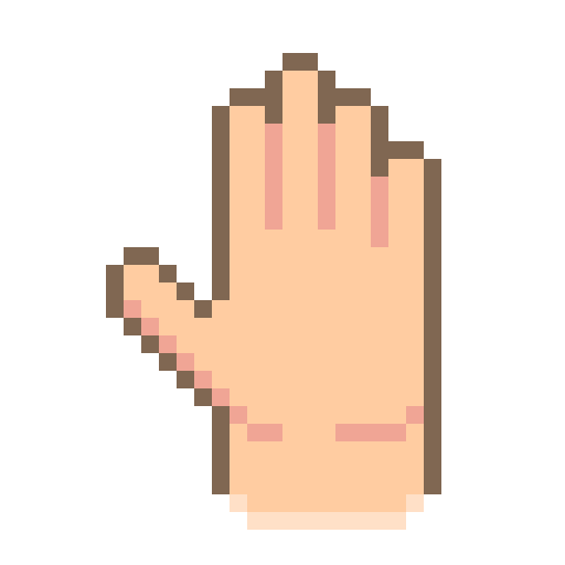 hand Generic Outline Color icoon