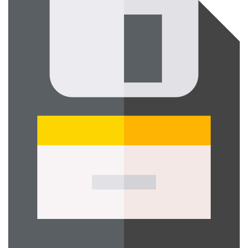 フロッピーディスク Basic Straight Flat icon