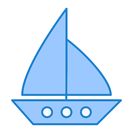 帆船 Generic Blue icon