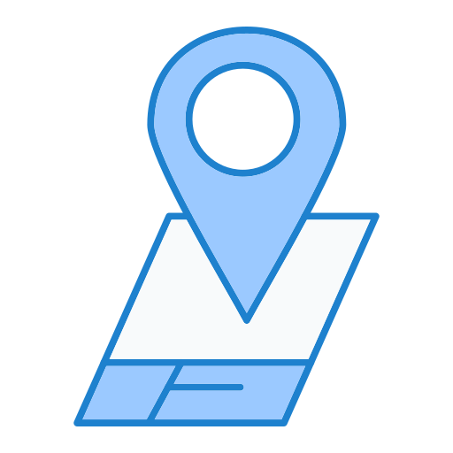 kaart locatie Generic Blue icoon
