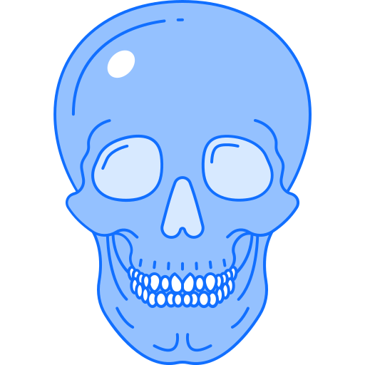 頭蓋骨 Generic Blue icon