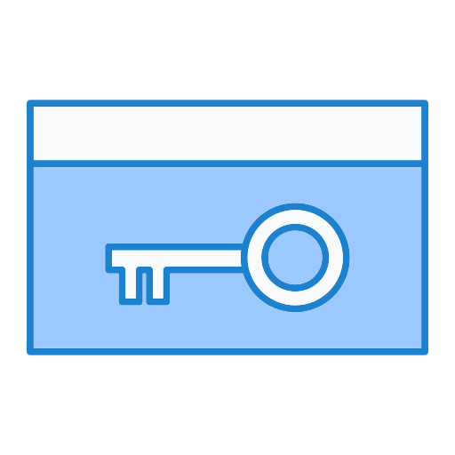 schlüsselkarte Generic Blue icon