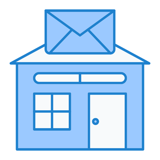 郵便局 Generic Blue icon