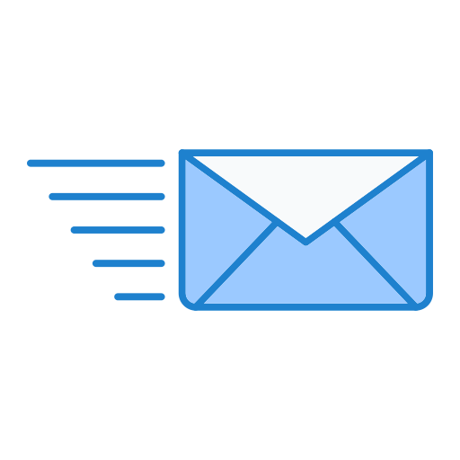 Express mail Generic Blue icon