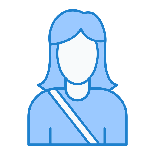 여성 Generic Blue icon