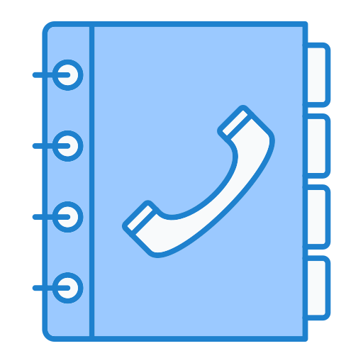 carnet de contact Generic Blue Icône