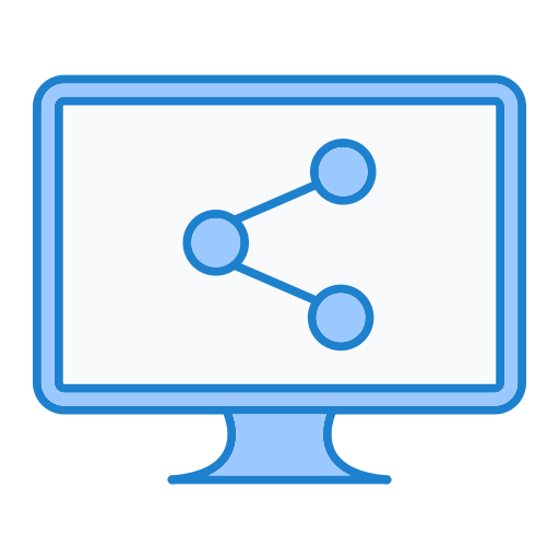 partager Generic Blue Icône