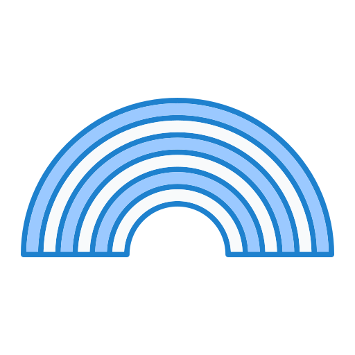 arcoíris Generic Blue icono