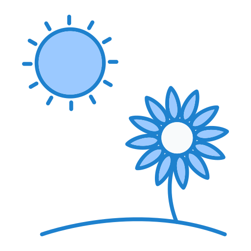 광합성 Generic Blue icon