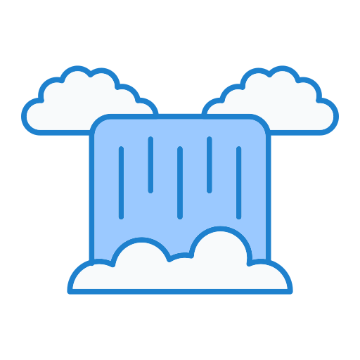 Waterfall Generic Blue icon