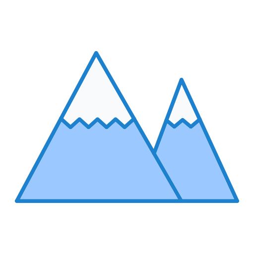 Mountains Generic Blue icon