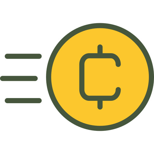 crypto-monnaie Generic Outline Color Icône