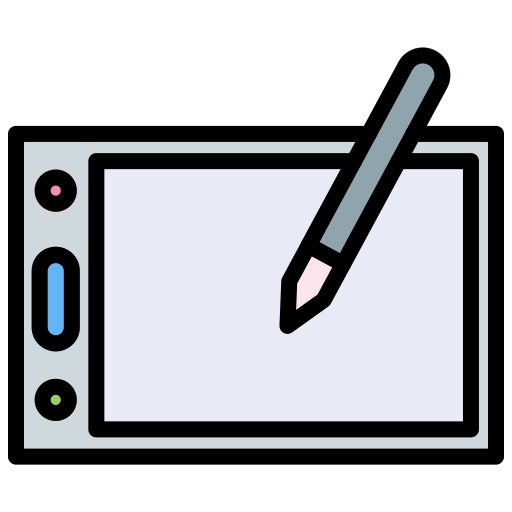 tablet gráfico Generic Outline Color Ícone