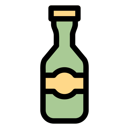 Бутылка Generic Outline Color иконка