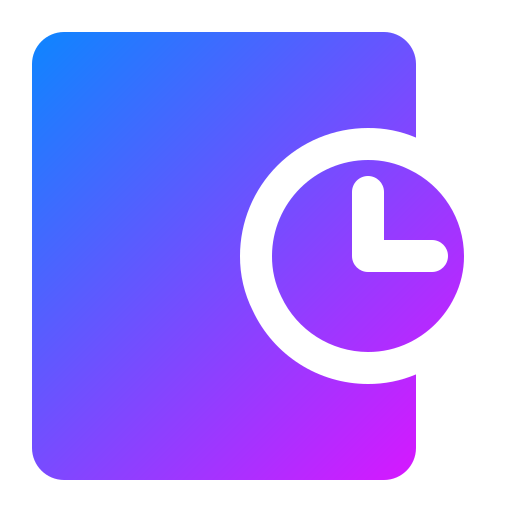 tijd Generic Flat Gradient icoon