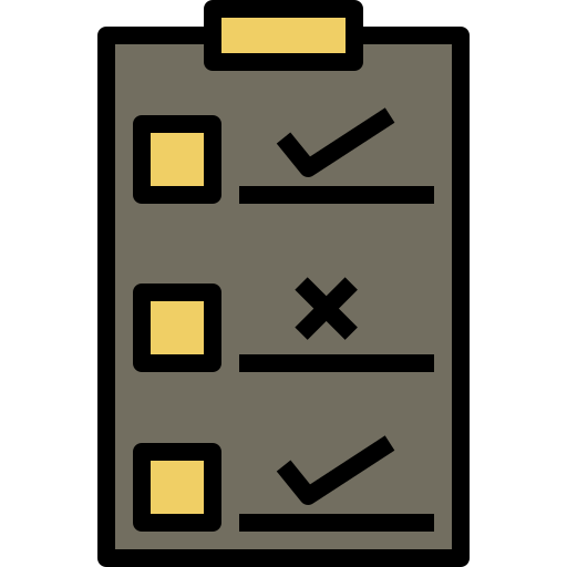 lista de controle Generic Outline Color Ícone