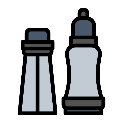 塩とコショウ Generic Outline Color icon