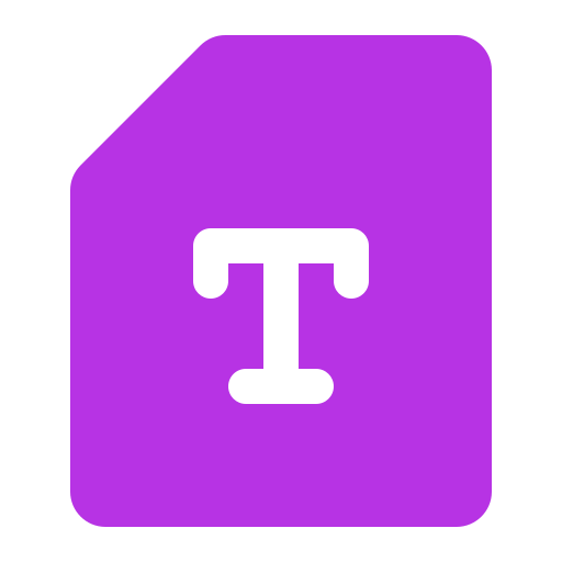 lettertype Generic Flat icoon