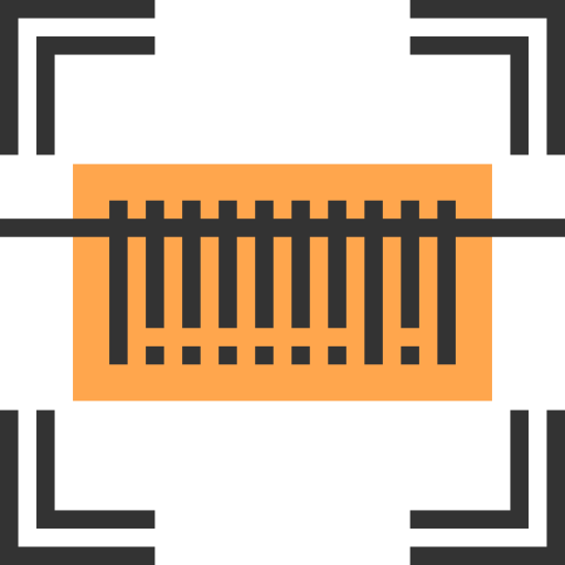 Barcode Meticulous Yellow shadow icon