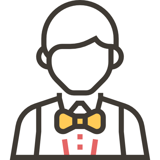 Waiter Meticulous Yellow shadow icon
