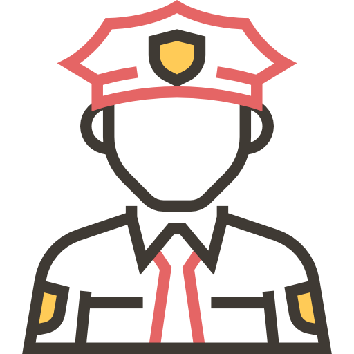 Policeman Meticulous Yellow shadow icon