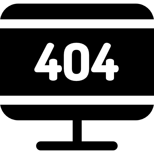 エラー404 Basic Rounded Filled icon