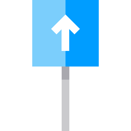 senso unico Basic Straight Flat icona