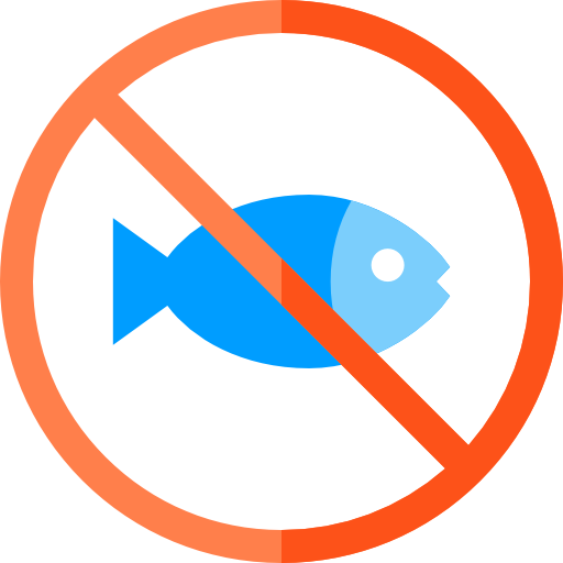 vietato pescare Basic Straight Flat icona