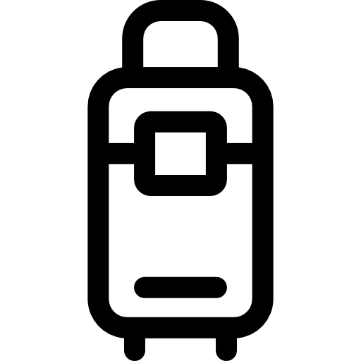 valigia Basic Rounded Lineal icona