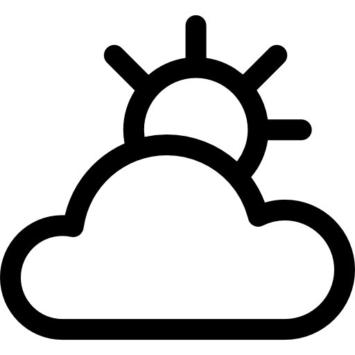 nublado Basic Rounded Lineal icono