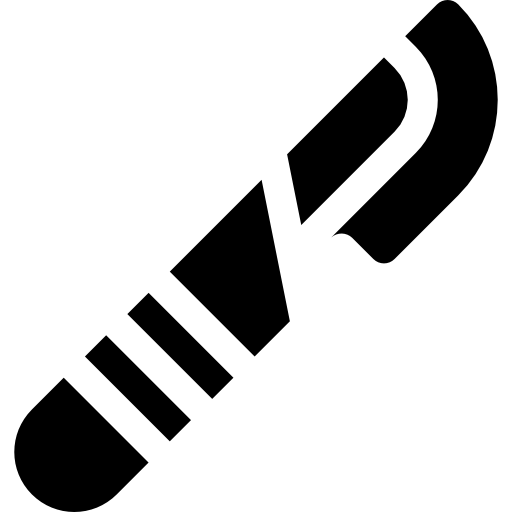 bisturí Basic Rounded Filled icono