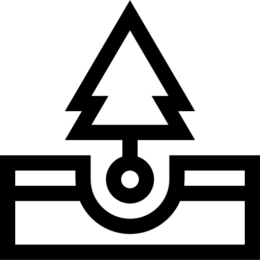 einen baum pflanzen Basic Straight Lineal icon
