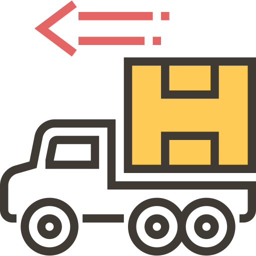Delivery truck Meticulous Yellow shadow icon