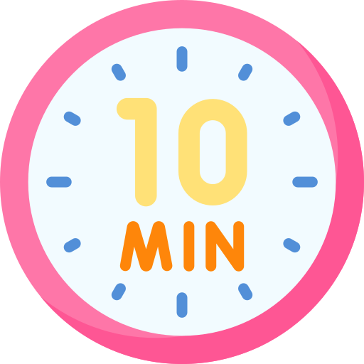 10 minutos Special Flat icono