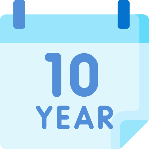 10 jahre Special Flat icon