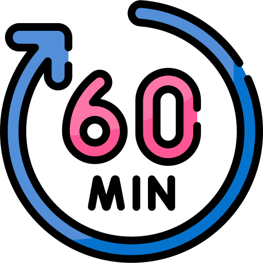60 minutes Special Lineal color icon