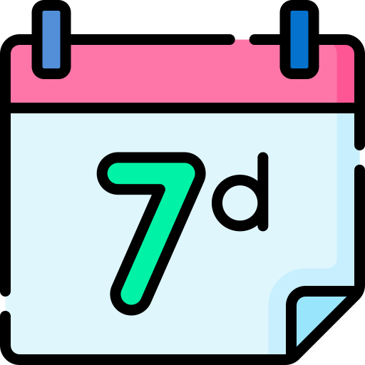 7 días Special Lineal color icono